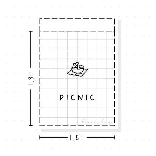 (PM222) Picnic - Tiny Minimal Icon Stickers