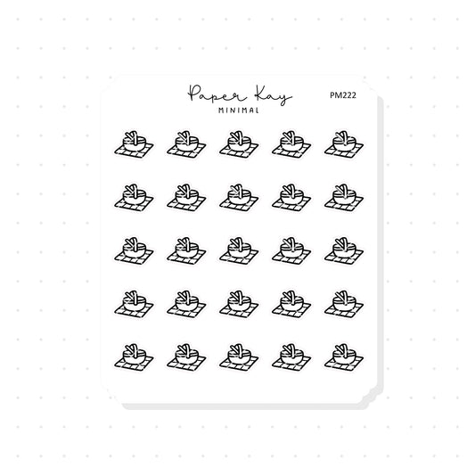 (PM222) Picnic - Tiny Minimal Icon Stickers