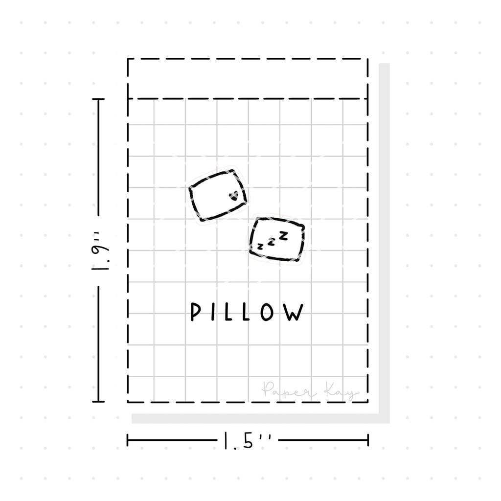 (PM225) Pillow - Tiny Minimal Icon Stickers