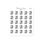 (PM226) Wardrobe - Tiny Minimal Icon Stickers