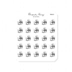(PM227) Mopping - Tiny Minimal Icon Stickers