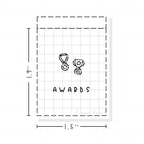 (PM229) Medal and trophies - Tiny Minimal Icon Stickers