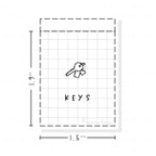 (PM231) Key - Tiny Minimal Icon Stickers