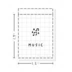 (PM233) Music - Tiny Minimal Icon Stickers