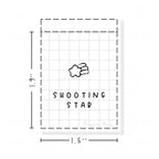(PM234) Shooting Star - Tiny Minimal Icon Stickers