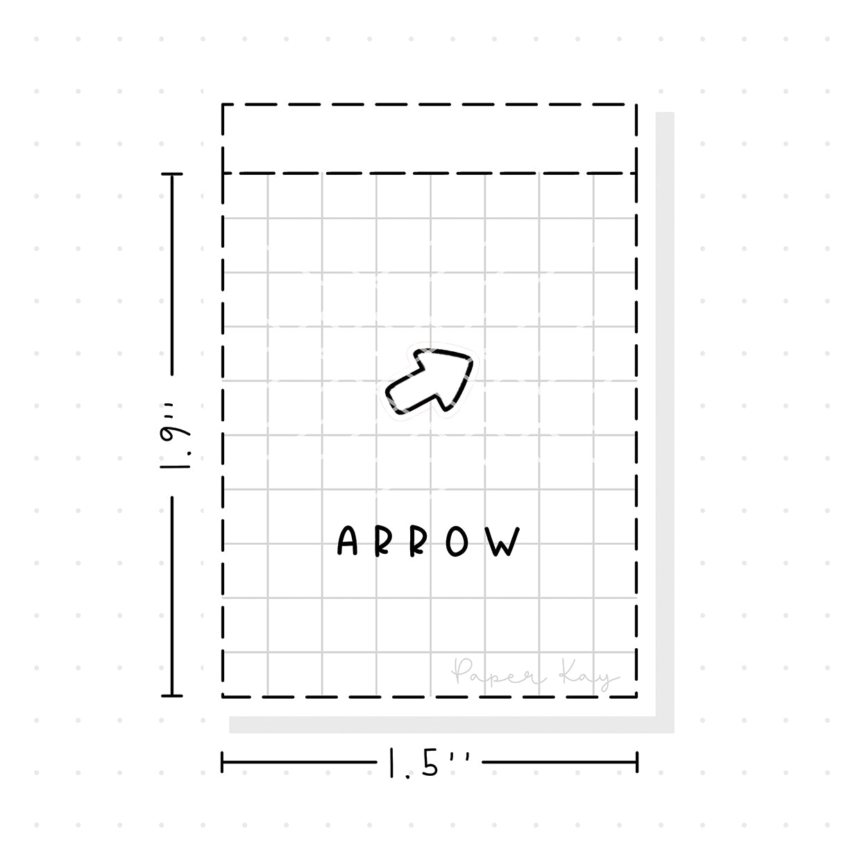 (PM237) Arrow - Tiny Minimal Icon Stickers