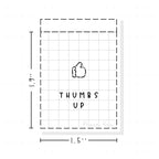 (PM238) Thumbs Up - Tiny Minimal Icon Stickers