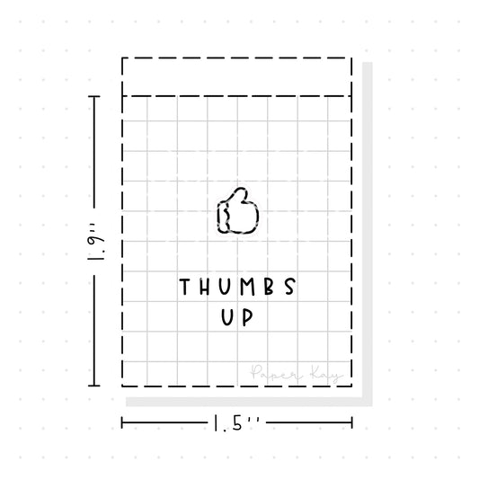 (PM238) Thumbs Up - Tiny Minimal Icon Stickers