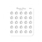 (PM238) Thumbs Up - Tiny Minimal Icon Stickers
