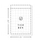 (PM239) Tick Box - Tiny Minimal Icon Stickers