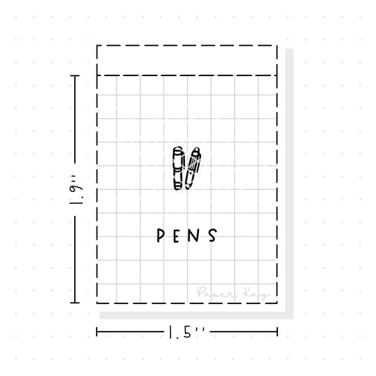 (PM241) Pens- Tiny Minimal Icon Stickers