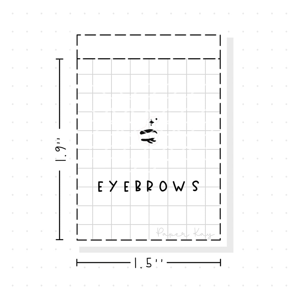 (PM248) Eyebrows - Tiny Minimal Icon Stickers