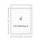 (PM248) Eyebrows - Tiny Minimal Icon Stickers