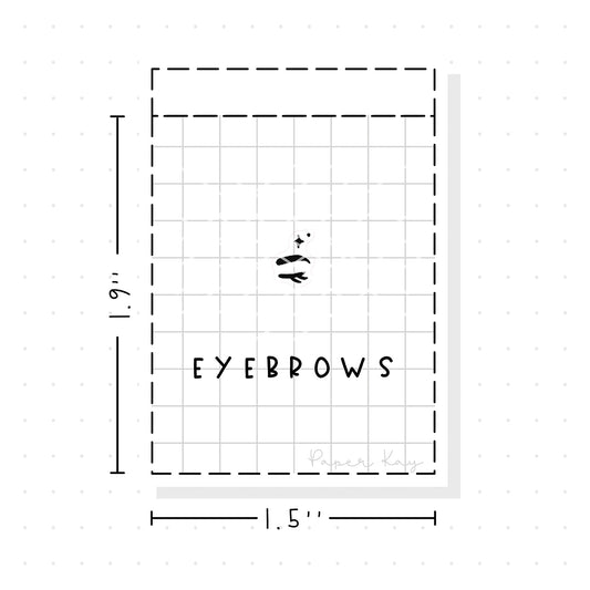 (PM248) Eyebrows - Tiny Minimal Icon Stickers