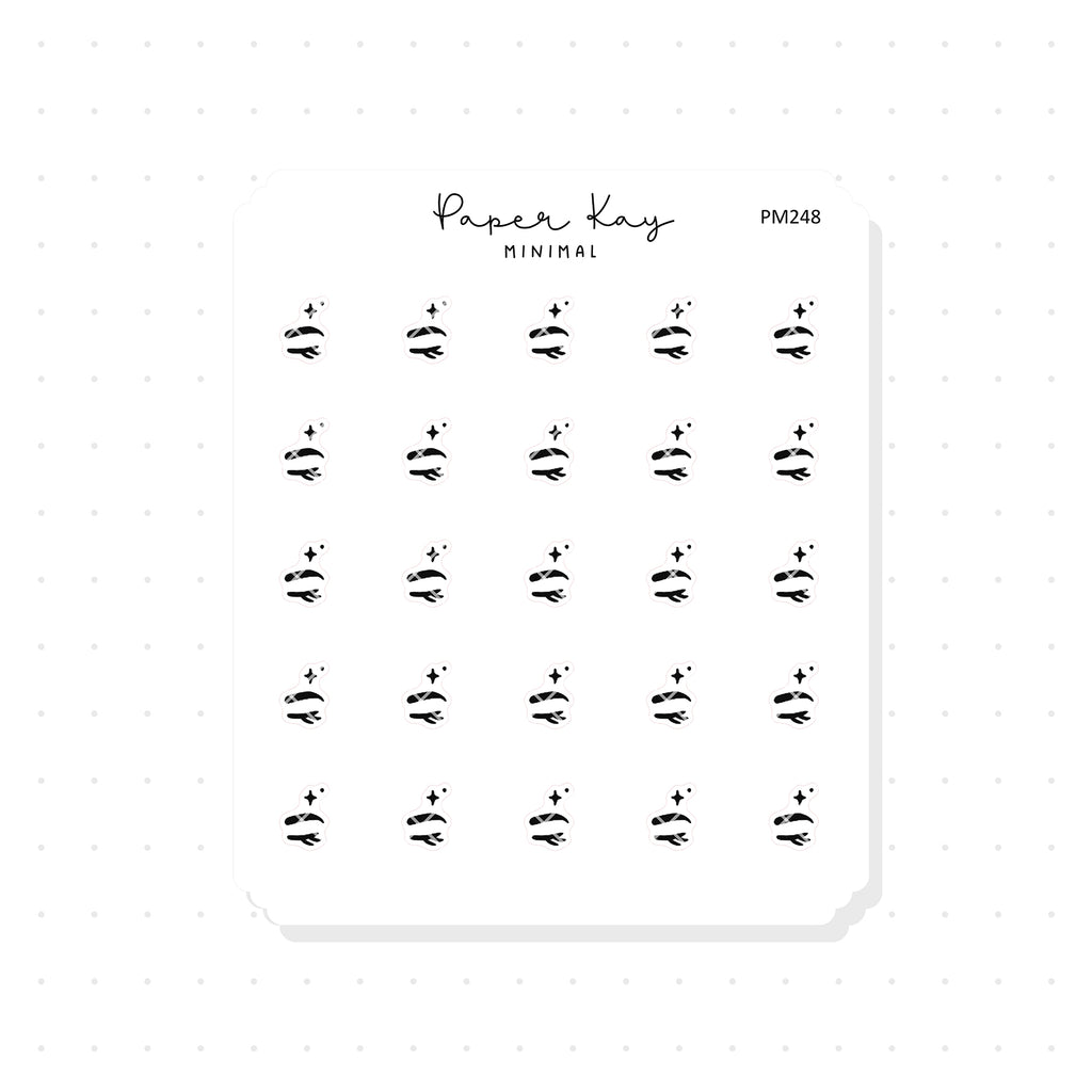 (PM248) Eyebrows - Tiny Minimal Icon Stickers