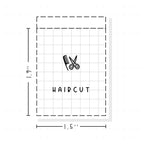(PM249) Haircut - Tiny Minimal Icon Stickers