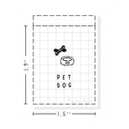 (PM252) Pet Dog - Tiny Minimal Icon Stickers