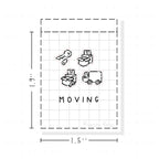 (PM257) Moving - Tiny Minimal Icon Stickers