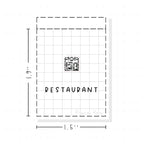(PM260) Restaurant - Tiny Minimal Icon Stickers