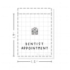 (PM261) Dentist Appointment - Tiny Minimal Icon Stickers