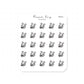 (PM263) Summer Dress - Tiny Minimal Icon Stickers