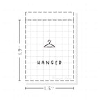 (PM264) Clothes Hanger - Tiny Minimal Icon Stickers