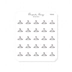 (PM264) Clothes Hanger - Tiny Minimal Icon Stickers