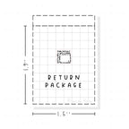 (PM267) Return Package - Tiny Minimal Icon Stickers