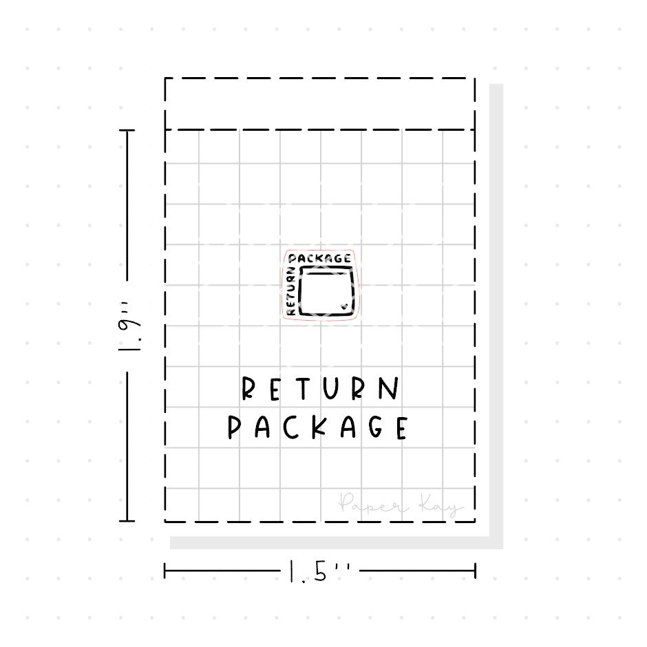 (PM267) Return Package - Tiny Minimal Icon Stickers