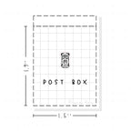 (PM268) Post Box - Tiny Minimal Icon Stickers