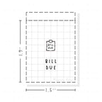 (PM269) Bill Due - Tiny Minimal Icon Stickers
