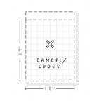 (PM270) Cross/Cancel - Tiny Minimal Icon Stickers