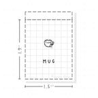 (PM272) Mug - Tiny Minimal Icon Stickers