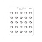 (PM272) Mug - Tiny Minimal Icon Stickers