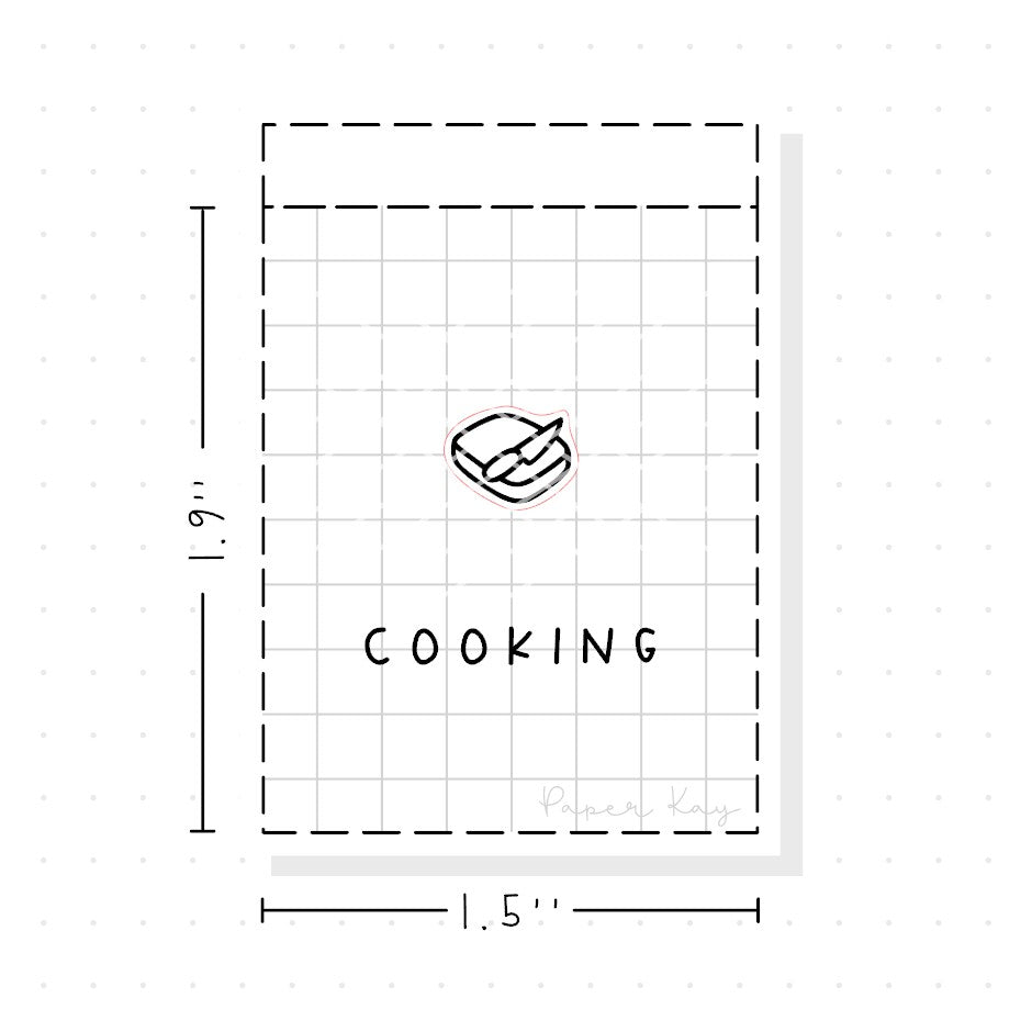 (PM273) Chopping Board - Tiny Minimal Icon Stickers