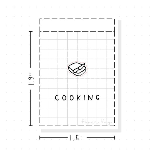 (PM273) Chopping Board - Tiny Minimal Icon Stickers