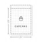 (PM274) Cupcake - Tiny Minimal Icon Stickers