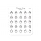 (PM274) Cupcake - Tiny Minimal Icon Stickers