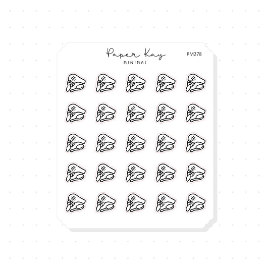 (PM278) Hairdryer - Tiny Minimal Icon Stickers