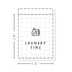 (PM279) Laundry Time - Tiny Minimal Icon Stickers
