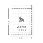 (PM289) Washi and Pens - Tiny Minimal Icon Stickers