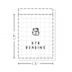 (PM293) Dot the Bear Reading - Tiny Minimal Icon Stickers