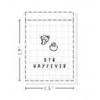 (PM294) Dot the Bear Hay Fever - Tiny Minimal Icon Stickers