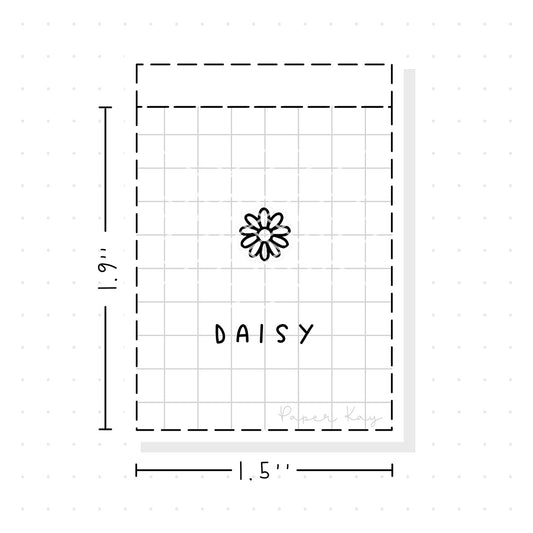 (PM295) Daisy - Tiny Minimal Icon Stickers