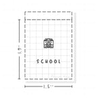 (PM298) School - Tiny Minimal Icon Stickers