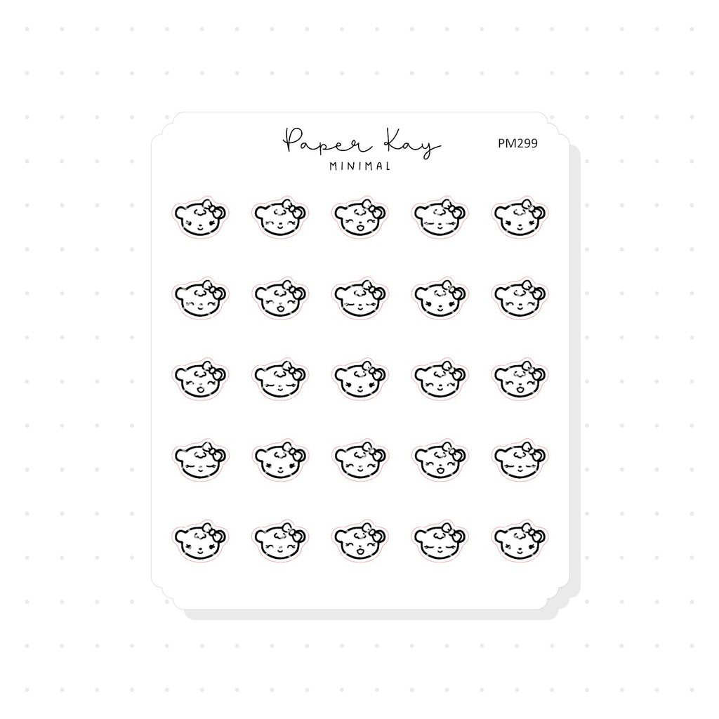 (PM299) Happy Emotions - Tiny Minimal Icon Stickers