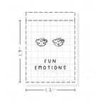 (PM302) Fun Emotions - Tiny Minimal Icon Stickers