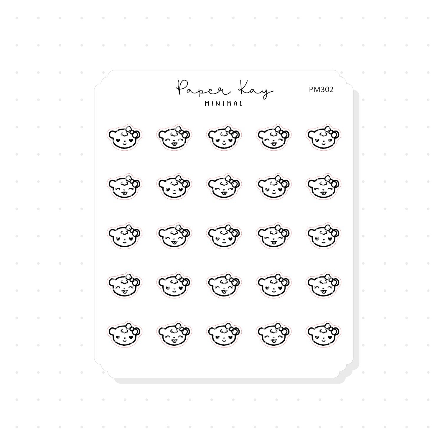 (PM302) Fun Emotions - Tiny Minimal Icon Stickers