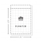 (PM309) Planter - Tiny Minimal Icon Stickers