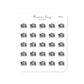 (PM311) Bookshelf - Tiny Minimal Icon Stickers